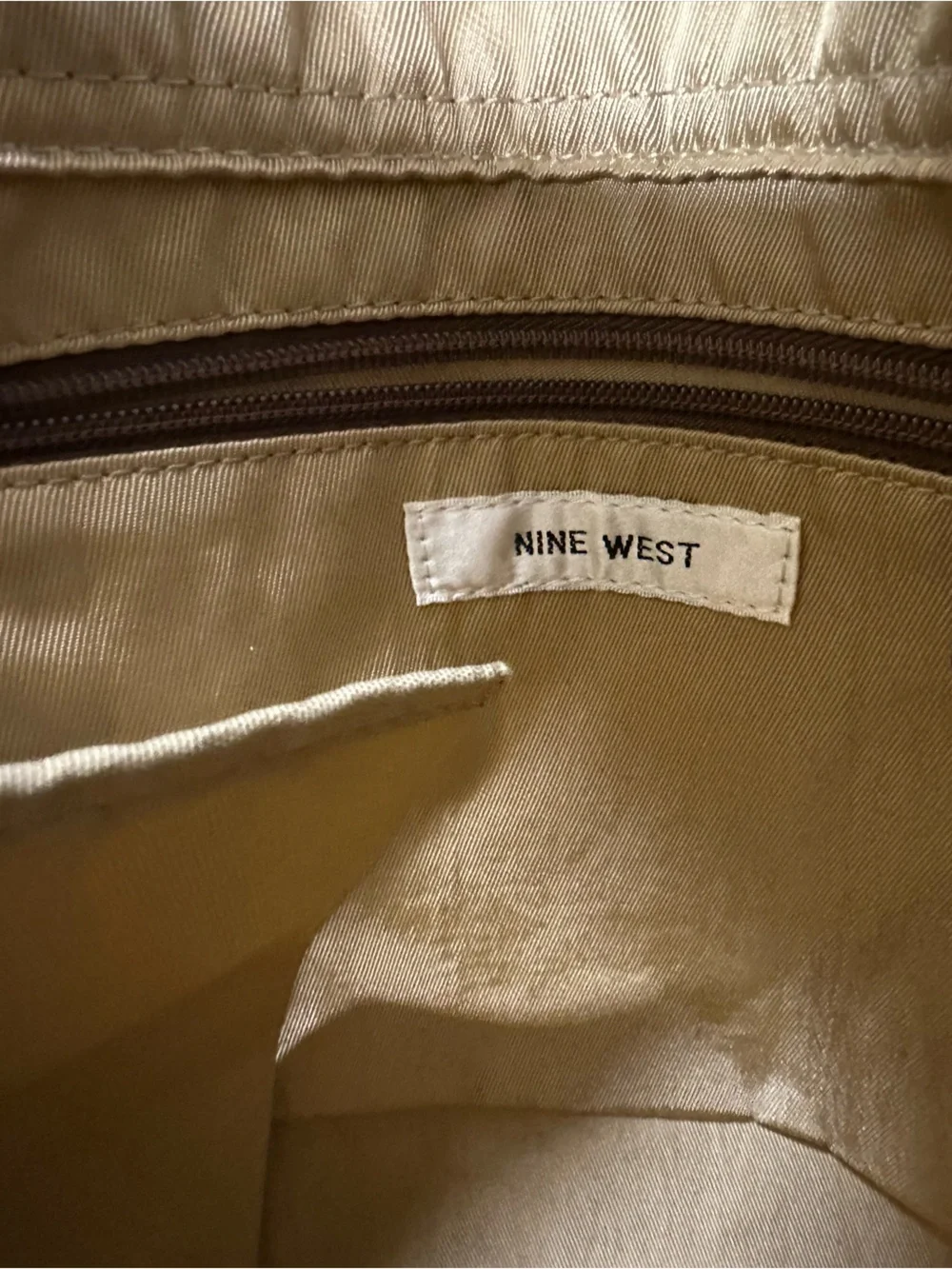 Nine West Tan Brown Hobo Bag